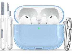 RFUNGUANGO Airpods Pro ��3���� �ی�P�[�X �\�t�gTPU ���� �N���[�j���O�L�b�g�t�� �L�[�`�F�[���t�� AirpodsPro3 �ی�P�[�X�ɍœK �j�����p�u���[