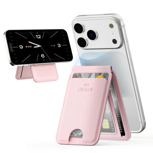 iWALK �X�}�z�X�^���h Magsafe�Ή� �J�[�h�P�[�X ���^ �y�� �J�[�h���[ �}�O�l�b�g �p�x���� �܂肽���݃X�^���h �E�I���b�g �}�O�Z�[�t �X�^���h ���������֗� iPhone 17e/17/16/15/14/13/12�V���[