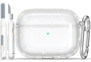 RFUNGUANGO Airpods Pro ��3���� �ی�P�[�X �\�t�gTPU ���� �N���[�j���O�L�b�g�t�� �L�[�`�F�[���t�� AirpodsPro3 �ی�P�[�X�ɍœK �j�����p�O���b�^�[�z���C�g