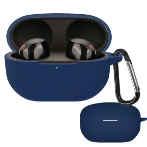 Iniayoh For SONY WF-1000XM5 �P�[�X SONY WF-1000XM5 ��p �P�[�X �ɂ̓J���r�i����������Ă��蕴���h�~�A�����ɂ��� �_�炩�ȃV���J�Q���A�ϏՌ� �����^ �h���h�o �����h�~�i�u���[�j