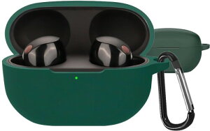 BOOLINN wf-1000xm5 �P�[�X �Ή� sony wf-1000xm5 360°�v���e�N�V�����V���R���f�� �h�� �L�Y�h�~ �y�ʏ��^ �����[�d�\ �ϏՌ� �J���r�i�t�� wf1000xm5 �P�[�X(�O���[��)