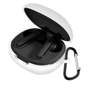 JSFOYU �Ή� Anker Soundcore Life P3 �P�[�X ���ɔ� �t��V���R���f�� LED�� ���C�����X�[�d�Ή� �ϏՌ� �h�� �h�o �y�ʃf�U�C�� ���h�~ �����h�~ �V���v���X���� �J���r�i�t��(�z���C�g)