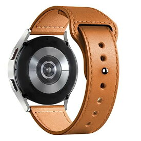 (keitaiichiba) スマートウォッチ用ベルト・腕時計バンド・Xiaomi Watch S1用/S1 Active用 バンド ベルト PUレザー バンド幅22mm 交換リストバンド/交換バンド/交換ベルト シャオミ(ブラウン)