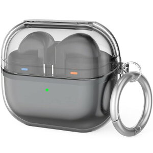 NIUTRENDZ �����ی�P�[�X Samsung Galaxy Buds 3 & Galaxy Buds 3 Pro ��p ������ LED�� �S�ʕی� �����h�~ �L�Y�h�~ �ϏՌ� �h�o (�����u���b�N)