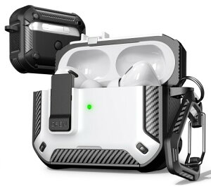 R-fun AirPods Pro 2�p�P�[�X �N���[�j���O�L�b�g�t�� �J�[�{���t�@�C�o�[�v�f �~���^���[�����h�~ �����|�b�v�A�b�v�J�o�[ �d�b�X�^���h �}�O�l�b�g�x�[�X �J���r�i�t�b�N�t�� AirPods Pro 2��