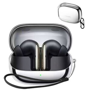 JIAYJP For Xiaomi Buds 5 Pro �p �P�[�X �J�o�[xiaomi buds 5 pro �Ή� �C���z���S�ʕی�J�o�[ ���� TPU�J�o�[ �[�d�P�[�X�J�o�[ �����h�~ �L�Y�h�~ �ϏՌ� �S�ʕی� �[�d�֗� Xiaomi Buds 5 Pro �ی�P�[