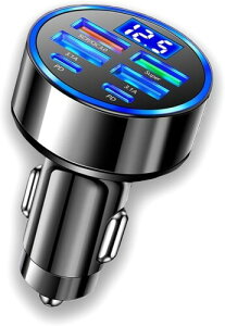 BOOLINN ԍڏ[d VK[\Pbg usb-c & USBJ[`[W[ VK[\Pbg usb PD 20W+QC3.0|[g VK[\Pbg}[d dv LED\ J[pi 12V-24VԑΉ iPhone 14pro/13pro/12/11/X/8 Galaxy