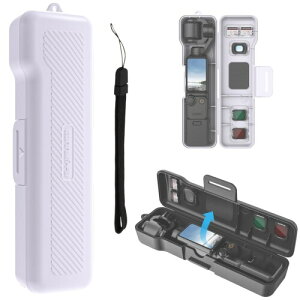 Taoricup DJI Osmo Pocket 4 �Ή� �ی�P�[�X ���[�{�b�N�X ���[�V�F�� DJI Osmo Pocket 4 �Ή� �A�N�Z�T���[ �t�B���^�[��SD�J�[�h���[�\ ���E�J�� (Purple)