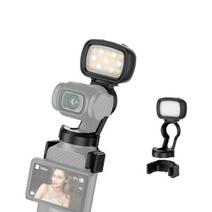 JJC ���^ LED�r�f�I���C�g Osmo Pocket 3 �Ή� �B�e�p���C�g �⏕�Ɩ� 3�F���x 3�i�K���邳���� 200mAh Type-C�[�d�� �I�X���|�P�b�g3 �ɑΉ� �~�j���C�g �⏕���L�b�g �y�� �⏕�Ɩ� ���B�� ��i��