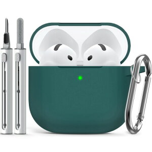 Inesore for AirPods4 �P�[�X (2024) �J���r�i & �N���[�j���O�y���t���A�V���J�Q���f��/�S�ʕی�/�ϏՌ�/���͂ȗ����h�~�A�G�A�[�|�b�Y ��4����Ή��ی�J�o�[ -�ӂ��݂ǂ�