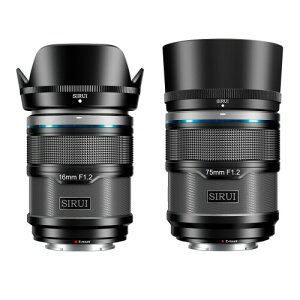 SIRUI Sniper 16mm�A75mm �I�[�g�t�H�[�J�X�����Y�Z�b�g�AF1.2 �L�p APS-C �J���������Y�AA5 A6 A7 FX A9 ZV-E �V���[�Y�p (E �}�E���g�A�u���b�N)