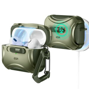 ESR AirPods ProP[Xi2023/2022/2019A2/1jpAAirPods Pro2iUSB-C/LightningP[ujΉAMagSafeAh~bNAC[W[I[vACyberV[YAbh