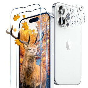 p iPhone14 Pro KXtB 2 iPhone14 Pro tB + 2 JیtBZb Ή ACtH14Pro KX SʕیtB P[X ߗ 3D TouchΉ 6.1C` 0.26