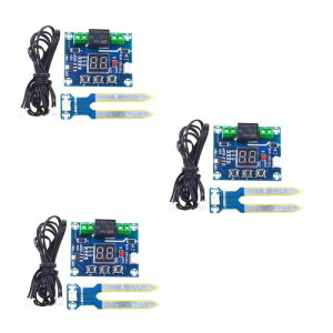 3PCS DC12V XH-M214 Soil Humidity Sensor Module Automatic Irrigation Sensor Digital Display Module with Soil Moisture Probe