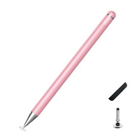 スタイラス タッチペン、高感度静電式ペン、磁気キャップ極細 スタイラスペン Pencil Apple/iPhone/ipad pro/Mini/Air/Android/Microsoft/Surfaceとその他タッチパネル携帯対応 (ピンク)