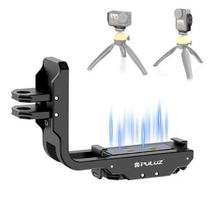 PULUZ�̃}�O�l�b�g���N�C�b�N�����[�XL���^�v���[�g�́ADJI Osmo Action 5 Pro/4�ɑΉ����Ă���A�c�����Ɖ������̎B�e���[�h��؂�ւ��邱�Ƃ��ł��܂��B1/4�C���`�l�W�ɑΉ����A���B��_