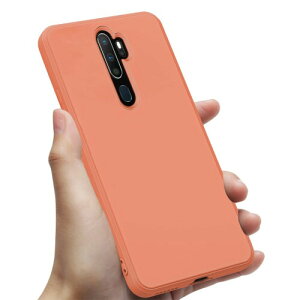 OPPO A5 2020 ケース 耐衝撃 薄型 スリム シリコン A5 2020 カバー TPU カメラ保護 ワイヤレス充電 ケース ストラップホール 指紋 防止 スマホケース オレンジ 0200-A52020-03