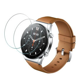 ELMKXiaomi Watch S1 ガラスフィルム シャオミ Watch S1 液晶保護強化ガラスフィルム 日本製素材旭硝子製・高硬度9H ・高透過率・耐衝撃・防塵・飛散防止・指紋防止・画面鮮やか高精細・貼り