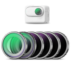 NEEWER NDフィルター Insta360 GO 2/GO 3に対応 6パック(UV/CPL/ND8/ND16/ND32/ND64) アクションカメラアクセサリー 偏光減光フィルター マルチナノコーティング HD光学ガラス/アルミ合金枠
