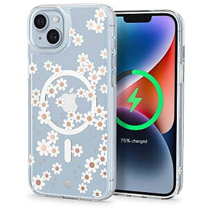 by Spigen iPhone 13 iPhone14 p P[X MagSafeΉ NA ԕ  Xgbvz[t ϋv Jی قȂ Qi[d ACtH13 14p Jo[ tbVȉԕ Mag RNV (z