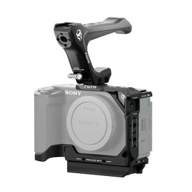 TILTA ハーフカメラケージ ソニーZV-E1対応、コンパクトなNATOトップハンドル、1/4″-20取り付けネジとNATOレールアダプター 軽量キット ブラック TA-T35-A-B