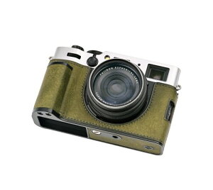 CLC handmade �Ή� fuji X100VI/fuji X100VI ��p �J�����P�[�X �J�����J�o�[ �J�����o�b�O �{�v ���w���v�{��+���^���x�[�X�v���[�g+�n���h�� (Matte Green)