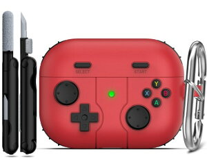 RFUNGUANGO AirPods Pro �� 2 ����/�� 1 ����P�[�X�J�o�[ �L�[�`�F�[���t���A�q���j���Ə��������̃Q�[���v���[���[�f�U�C���AAirPods Pro �� 2/1 ���� (2023/2022/2019) �[�d�P�[�X�p�\�t�g�V���R���P