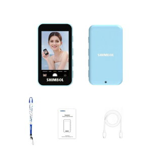 Shimbol CP5 Mini iPhone�p�~�j�Z���t�B�[���j�^�[�X�N���[���A2.2�C���` 480~800P�𑜓x�A��ʃY�[���C���A30m�`���͈́A�d�bVlog�p (�u���[)