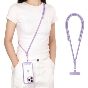 (Jazolmky) 2025�V���ǁE���@�\ �X�}�z�V�����_�[ �΂߂�����|�����|�� �g�уX�g���b�v�X�}�z�X�g���b�v ���o�����K�{ 7mm �i�C�������[�v ��������45cm~75cm �^�O�p�b�` �X�}�z iPhone 17 16 15 14