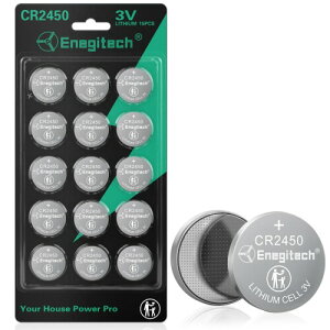Enegitech CR2450`E{^dr RC` CR2450 3V`Edr xv R dq fW^v X}[g[^[ ^dq@pRC`dr 15Zbg