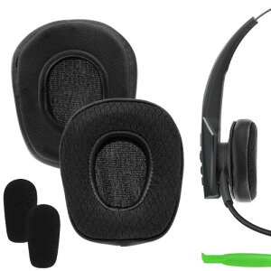 Geekria �C���[�p�b�h Comfort �݊��� �p�b�h BlueParrott B350 (B350-XT) (204260) Noise Cancelling �w�b�h�z���ɑΉ� �p�b�h �C���[/�C���[�J�b�v ���b�V���t�@�u���b�N (��)