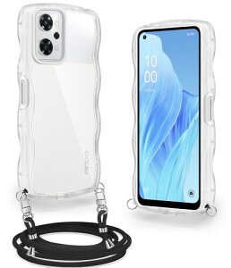 OPPO Reno9 A/OPPO Reno7 A �p �P�[�X �N���A �V�����_�[ �X�g���b�v�t�� �I�b�| ���m9a/7a �p �J�o�[ �ϏՌ� OPG04 �X�}�z�P�[�X ���� ���|�� �΂߂��� �R�t�� ��|���P�[�X ���������\ ���O��