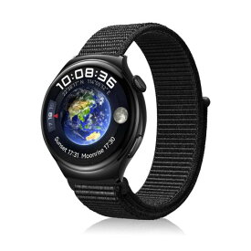 (MosFoil) Huawei Watch GT4 46mm/ASUS VivoWatch 5/HUAWEI WATCH Ultimate/Huawei Watch Buds/Amazfit Bip 5 対応 バンド 22MM 交換ベルト ベルクロデザイン 編組バンド ナイロン製 マジックテープ 軽量 Xiaomi Watch S3/Xiaomi