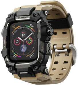 ULTIMAL �ɑΉ� Apple Watch Series 9/8/7�i45mm�j�p �o���h��̌^�ی�P�[�X TPU �ϏՌ� ���ϋv �ʋC�� �ȒP���� �X�|�[�c/�A�E�g�h�A���� �f�U�[�g�C�G���[