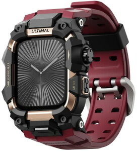 ULTIMAL �ɑΉ� Apple Watch Series 11/10�i46mm�j�p �o���h��̌^�ی�P�[�X TPU �ϏՌ� ���ϋv �ʋC�� �ȒP���� �X�|�[�c/�A�E�g�h�A���� ���C�����b�h