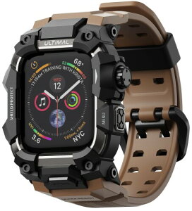 ULTIMAL �ɑΉ� Apple Watch Series 9/8/7�i45mm�j�p �o���h��̌^�ی�P�[�X TPU �ϏՌ� ���ϋv �ʋC�� �ȒP���� �X�|�[�c/�A�E�g�h�A���� �R�[�q�[�F