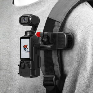 Osmo Pocket 3 4 4P�p �o�b�N�p�b�N�}�E���g �N���b�v�}�E���g - ���̓}�O�l�b�g&360°��] �t���A�_�v�^�[�ő������AGoPro Hero�V���[�Y�AOsmo Action 6/5 Pro/4/3�AInsta360 Ace Pro 2���ɂ��Ή�
