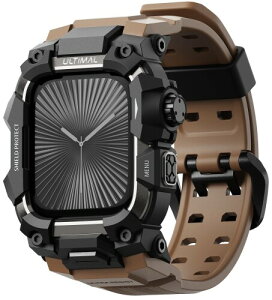 ULTIMAL �ɑΉ� Apple Watch Series 11/10�i46mm�j�p �o���h��̌^�ی�P�[�X TPU �ϏՌ� ���ϋv �ʋC�� �ȒP���� �X�|�[�c/�A�E�g�h�A���� �R�[�q�[�F