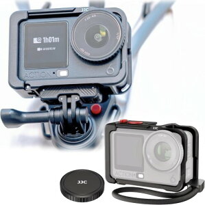 JJC DJI Osmo Action 6 ��p�P�[�W Osmo Action 6 �P�[�X �A���~�j�E�������� �J�����ی� �����h�~ �ϏՌ� �C�菝�h�~ �y�� �����ȒP �t���A�N�Z�X 1/4-20 �l�W�� �R�[���h�V���[ �X�g���b�v�ƃ���