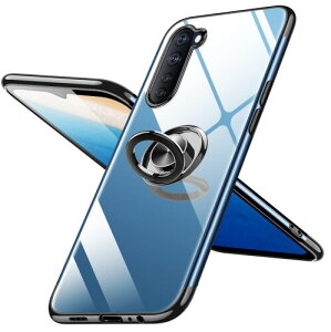 OPPO Reno 3A ケースリング クリア 耐衝撃 薄型 シリコンOPPO Reno 3A カバー tpu 透明 スリム 軽量 おしゃれ スタンド機能 360度回転 落下防止 全面保護カバー 車載ホルダー対応 耐衝撃 透明 クリ