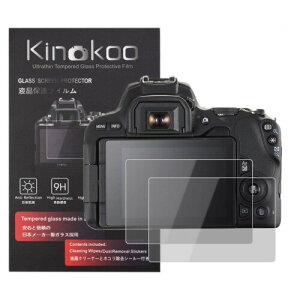 kinokoo �t���ی�t�B���� CANON EOS KISS X9 / KISS X10��p �d�x9H �����ߗ� �ώw�� �C�A���� �����K���X ����0.25mm 2���Z�b�g �N���X�t��(EOS KISS X9 / EOS KISS X10��p)
