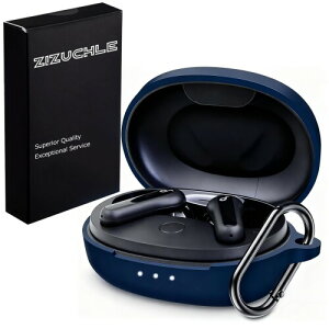 ZHZUCHLE for Soundcore Life P2 Mini �P�[�X �J�o�[ �V���R���� �S�ʕی� �����h�~ ������� �L�Y�h�~ �ϏՌ� �����[�d�\ �y�ʏ��^ �J���r�i�t�� Soundcore Life P2 Mini case (�u���[)