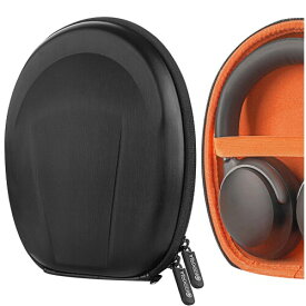 Geekria ケース 互換性 Shield ヘッドホンケース ハードケース 旅行用 ハードシェルケース ボーズ Bose QuietComfort Ultra, QC45, QC35 Series II, QC35, QC25, QC15, QC SE, SoundLink に対応 収納ポーチ付属 (ブラ