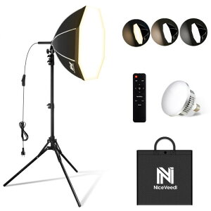 NiceVeedi 50cm���p�`�\�t�g�{�b�N�X 85W LED�d���B�e�p���C�g ���u���� 3�F���C�g���[�h3000K-6000K �B�e�p�Ɩ����C�g �ʐ^�B�e�Ɩ��p�\�t�g�{�b�N�X 160cm�����\�O�r�t�� ���������݂₷�� ��