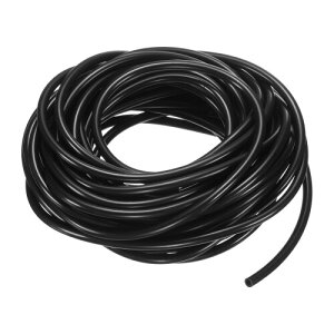 M METERXITY 黒ビニールチューブ 33フィート長さ0.12"内径x0.20"外径PVCフレキシブルプラスチックチューブハイブリッドホース ポンド噴水庭園/産業用液体ガス転送用