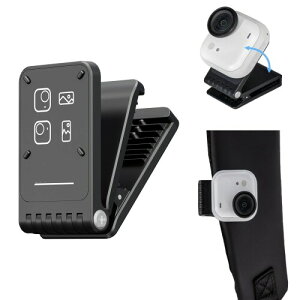 Insta360 Go Ultra �Ή� ���C�N�C�b�N�����[�X�}�E���g,�X�q��o�b�N�p�b�N�̃X�g���b�v�Ɏ��t���\ �p�x�����\,�R���p�N�g�݌v�Ŏ����^�тɕ֗� �������E�c�����B�e�ɑΉ�