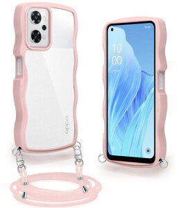 OPPO Reno9 A/OPPO Reno7 A �p �P�[�X �N���A �V�����_�[ �X�g���b�v�t�� �I�b�| ���m9a/7a �p �J�o�[ �ϏՌ� OPG04 �X�}�z�P�[�X ���� ���|�� �΂߂��� �R�t�� ��|���P�[�X ���������\ ���O��