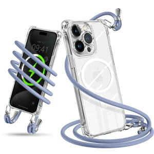 Wodiguson �p�� iPhone 15 Pro �P�[�X �V�����_�[ �N���A �X�}�z�P�[�X �A�C�t�H��15Pro �J�o�[ ���|�� �΂߂��� ��|���P�[�X �ϏՌ� ���� TPU �g�уP�[�X �R�t�� ���������\ ���O���\ ����