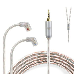 okcsc JBX ���P�[�u�� QDC 2Pin �P�[�u�� �C���z���P�[�u�� 4�c OFC KZ�p TRN�p CCA�p ZAX/AS16/ZS10pro/ZSN/ZEX���ɓK������ 2.5mm