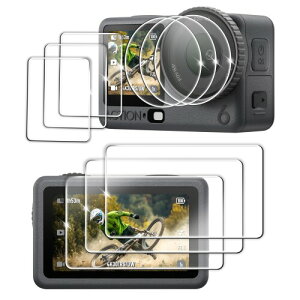 FitStill�����K���X�t�B����DJI Osmo Action 6�ɓK�p ���C����ʗp3�� + �T�u��ʗp3��+LED�ی�t�B����3�� DJI Action 6�t���ی�t�B���� ���� �d�x9H�A�h������A�w��h�~�A�C�A�h�~�A��U�h�~